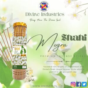 Divine's Shahi Mogra Incense Sticks Jar( buy 2 get 1 free )